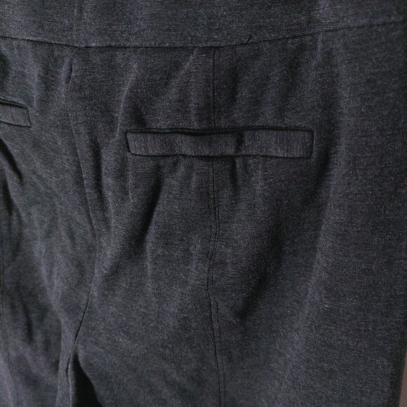 Caffe Marrakesh Women’s Large Gray Dress Pants Front Seam Pull-On Stretch - Picture 5 of 7